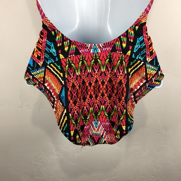 NWT Nanette Lepore multi color onepiece swimsuit S - Picture 9 of 13